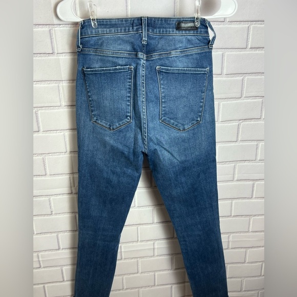 ABERCROMBIE & FITCH  Blue Distressed women’s high rise super skinny Jeans/sz 26 - Picture 9 of 11